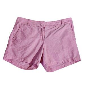 J. Crew Pink City Fit Cotton Shorts With 4" Inseam Womens Size 6